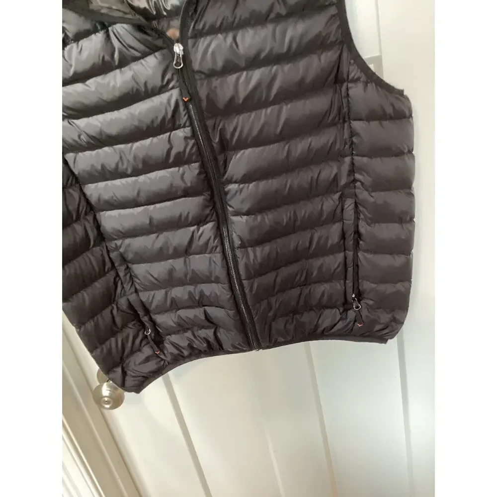 Hawke & Co Men's Performance Sport Package Down Puffer Full Zip Vest Black Med‎